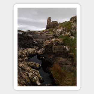 Dunure Castle and Rock Pool Sticker